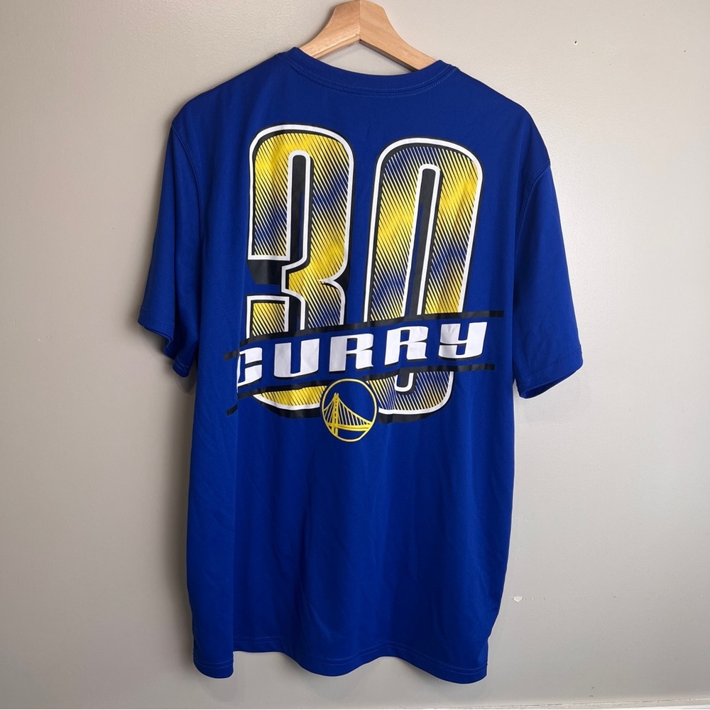 Golden State Warriors Stephen Curry #30 UNK Men's Blue Jersey T-Shirt Size L
